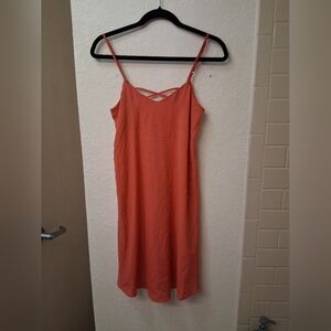 Coral Sleeveless Dress